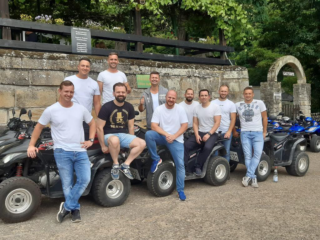 Quad Tour Männer JGA durch die Pfalz